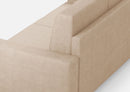 Divano 2 Posti 168x85x85 cm Sakar in Tessuto Beige
