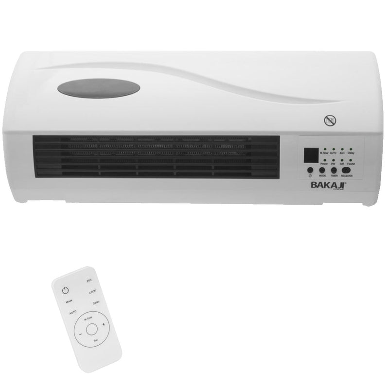 Termoventilatore Caldobagno da Parete 2000W con Timer 24H Onda