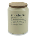 Barattolo Zucchero con coperchio bamboo 800 ml in Gres VdE Tivoli 1996 Crema