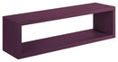 Mensola da Parete 60x18x15,5 cm in Fibra di Legno Regolo Viola Melanzana