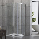 Box Doccia Semicircolare 2 Ante Scorrevoli in Cristallo Trasparente 6mm H195 Bonussi Giuly Varie Misure