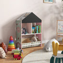 Scaffale Portagiochi per Bambini 62,4x26,5x90 cm con Ripiani e Cassetti Rimovibili Rosa