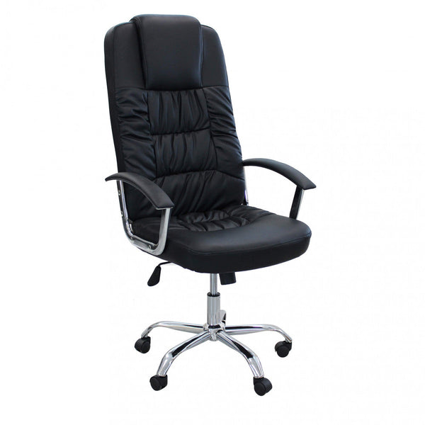 Fauteuil de bureau Gracie 60x64x117/127 h cm en polyuréthane noir acquista