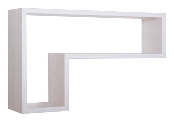 Mensola da Parete a Forma di L 61x37x15,5 cm in Fibra di Legno Lettera Rovere Imperiale prezzo