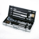Set Valigetta Accessori per Barbecue Ompagrill in Alluminio da 12 Pezzi in Acciaio Inox