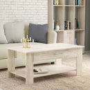 Tavolino Salotto Myrto 110x60x44 h cm in Truciolare bilaminato Pino Chiaro