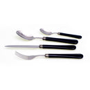 Servizio Set di Posate 24 Pezzi in Acciaio Inox Rivadossi Sandro Giulietta Nero