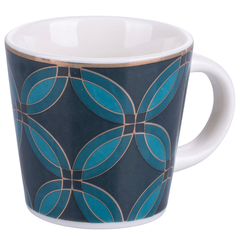 Set 6 Tazzine da Caffè Ø6x5,5 cm in New Bone China VdE Tivoli 1996 Vetiver