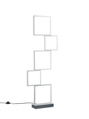 Piantana da Interno a LED in Metallo Alluminio Spazzolato