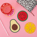 Set 6 Sottobicchieri   in PVC VdE Tivoli 1996 Frutta