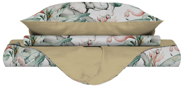 Housse de couette avec taies d'oreiller imprimées en microfibre Denny différentes tailles online