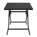 Tavolo Alabama 70x70x73 h cm in Alluminio Tortora