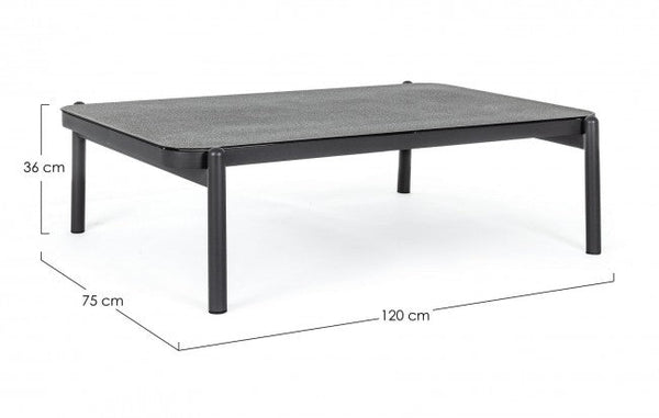 Table basse 120x75x36h cm Florencia Anthracite sconto