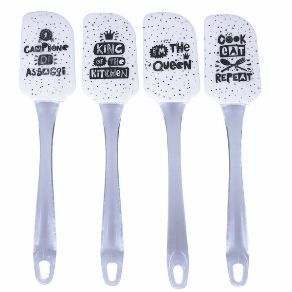 Lot de 4 Spatules en Silicone 24,5 cm Villa d'Este Home Tivoli Funny acquista
