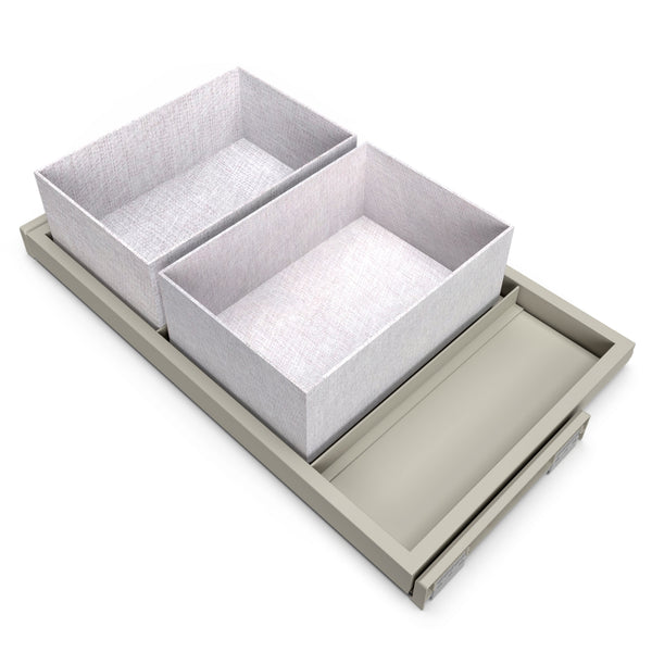 Kit de 2 paniers et plateau pour armoire orientable 800 mm Emuca Stone Grey online