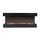 Camino Elettrico da Parete o Incasso Alaro Plus 127x18x52 cm Effetto Fiamma Telecomando in MDF Nero