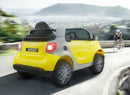 Macchina Elettrica per Bambini 12V Smart Fortwo Cabrio Gialla