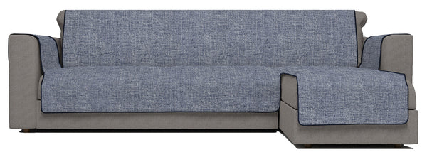 acquista Housse de canapé en polyester avec péninsule droite bleu foncé différentes tailles