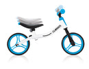 Bicicletta Pedagogica per Bambini 10" Senza Pedali Globber Go Bike Bianco e Azzurro