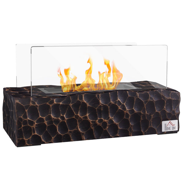 Camino a Bioetanolo da Tavolo 33x16x18 cm Bruciatore 1,5L Nero prezzo