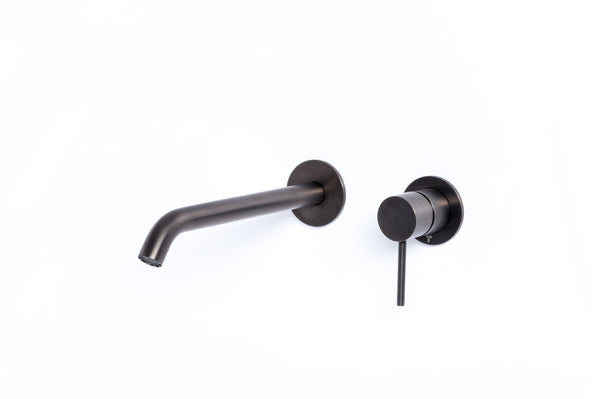 sconto Mitigeur monocommande de lavabo mural en Black Tevere