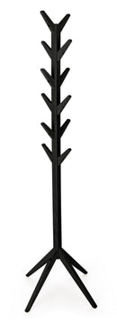 Appendiabiti 60x60x169 cm Daiki in Legno Nero