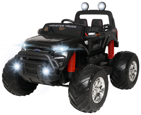 acquista Voiture électrique pour enfants 2 places Véhicule tout terrain 24V avec permis Ford Monster Truck 4x4 Noir