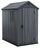 Abri de jardin pour outils 125,8x184,5x205,1 cm en résine Keter Darwin 4x6 Gris
