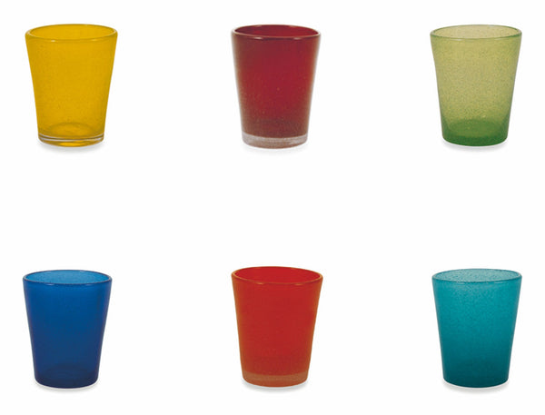 Set de 6 verres Ø8x10 cm en verre VdE Tivoli 1996 Cancun Satin Multicolore acquista