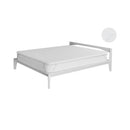 Topper Memory Con Fodera in Poliestere e Bioceramica Bianco Varie Misure