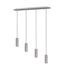 Lampada a Sospensione da Interno  GU10 in Metallo Nickel Opaco