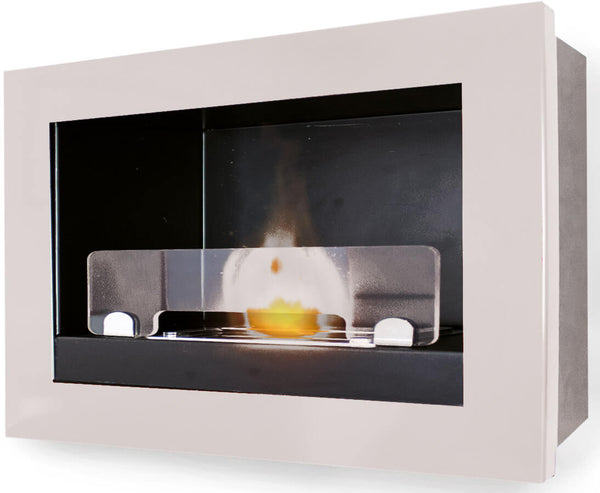 acquista Cheminée Bioéthanol Murale 45x65 cm Karlsen Treviso Blanc