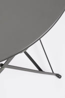 Set 3 Pezzi Bistrot da Giardino con Tavolo e 2 Sedie in Acciaio Verniciato Austin Antracite  