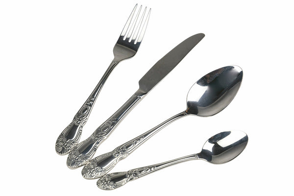 sconto Ménagère Service 24 Pièces Acier Argenté Poli VdE Tivoli 1996 Madame