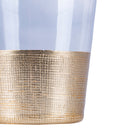 Set 6 Bicchieri Acqua Gold Party in Vetro VdE Tivoli 1996 Trasparente e Oro