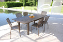Tavolo da Giardino Allungabile 220/300x110x76 cm in Acciaio RD Italia Helios XL Antracite