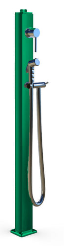 Fontana da Esterno con Nebulizzatore Miscelatore e Doccetta Mobile Quick Ottanio Lucido Metallizzat