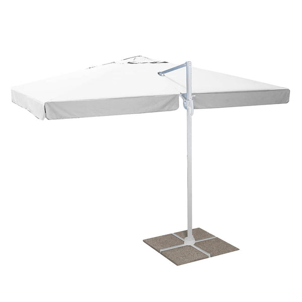 prezzo Parasol de jardin en porte-à-faux carré décentralisé avec ouverture et fermeture à manivelle 2x3m