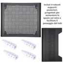 Copri Condizionatore da Esterno Small 90x46/52x70 cm in Acciaio Zincato Antracite