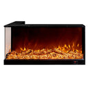 Camino Elettrico da Incasso 62x120x(60)36 cm Effetto Fiamma 50W Triumf Nero