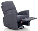 Poltrona Relax da Allattamento Reclinabile Manuale in Tessuto Mamy Blu