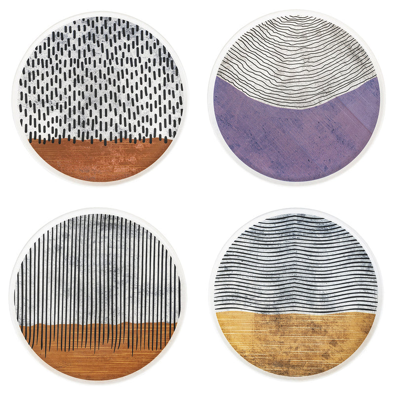 Set 4 Piatti Pizza Ø32x1,5 cm  in Ceramica VdE Tivoli 1996 Switch 