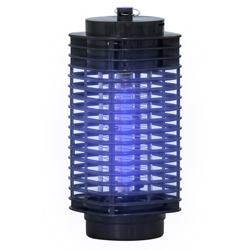 Zanzariera Elettrica 3W con Luce UV per Interno ed Esterno Nero  