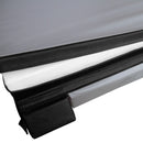 Telo Copertura per Vasca Idromassaggio 220x220x10 cm Design Pieghevole con Maniglie e Cinghie Nero  