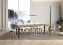 Tavolo Allungabile 90-246x90x77 cm Karamay Quercia Naturale