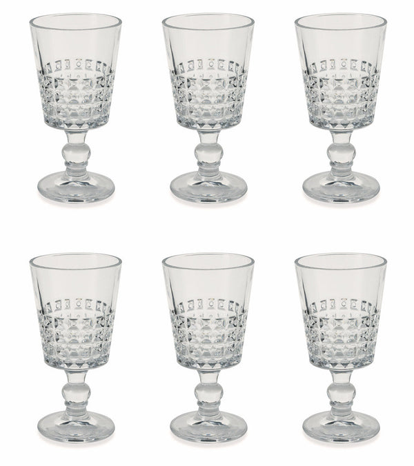 sconto Lot de 6 verres Ø8,4x17 cm en verre transparent VdE Tivoli 1996 Pixel