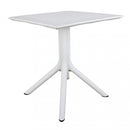 Tavolo Jarvis 70x70x75 h cm in Polipropilene Bianco