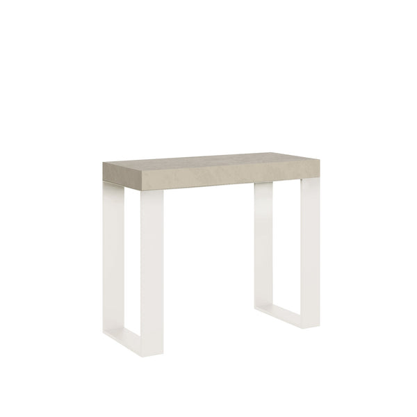 Consolle Allungabile 90-300x40x77 cm Tecno Cashmere Telaio Bianco prezzo