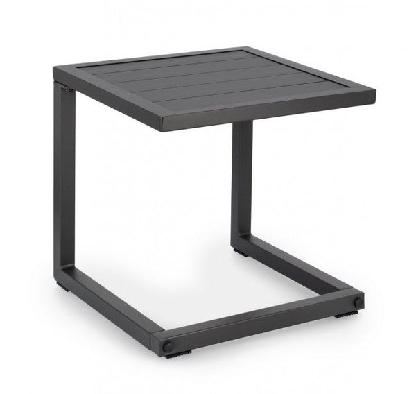 Table Basse Hilde 40x40 cm Anthracite en Aluminium online