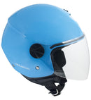 Casco Jet per Scooter Visiera Lunga CGM Florence 107A Azzurro